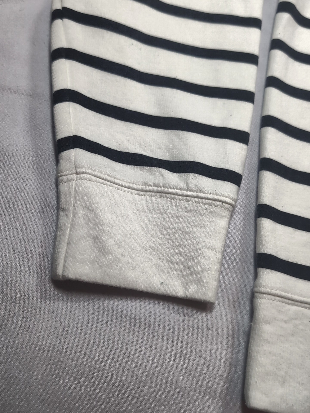 Tommy Hilfiger Striped Quarter-Zip Pullover - White & Navy - Picture 5 of 10